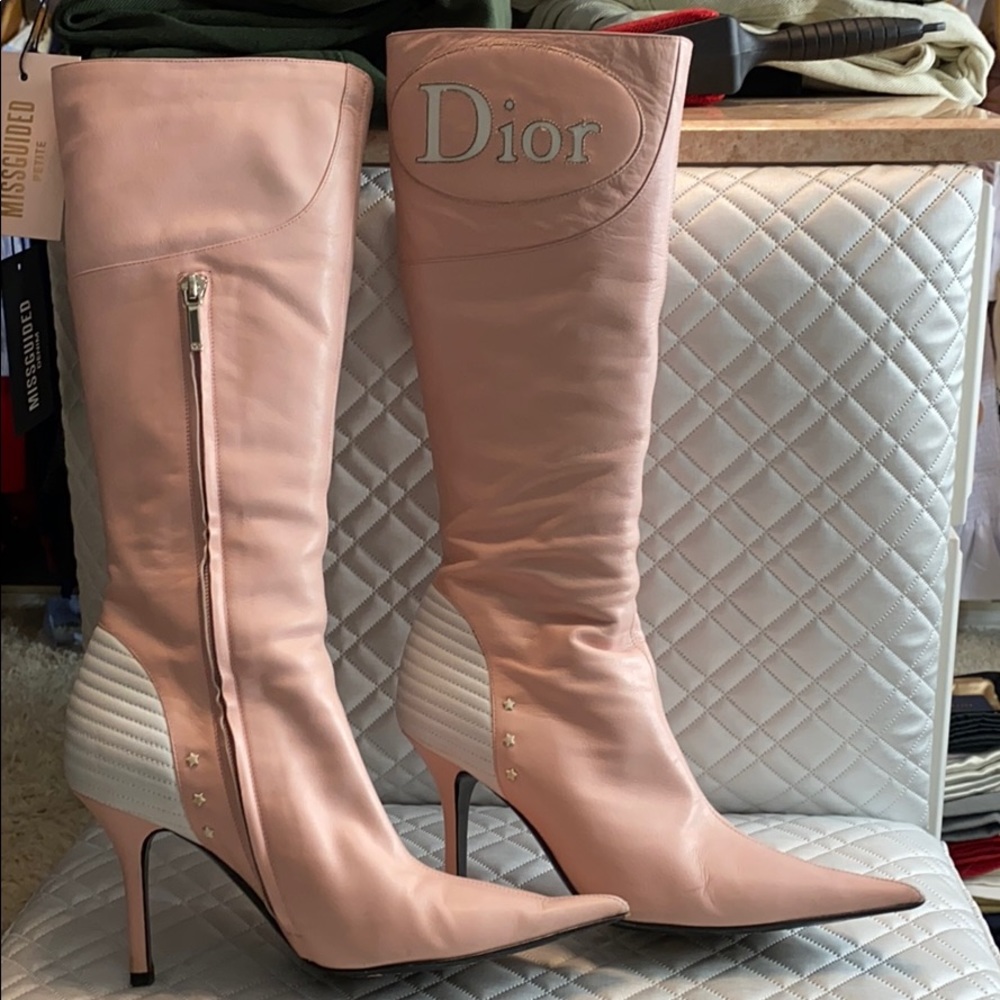 Authentic Christian Dior Pink Boots size 36
